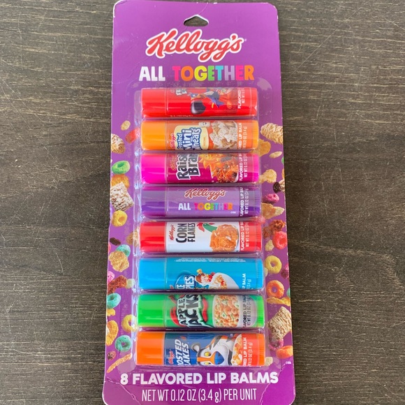 Kellogg’s All Together Cereal 8 pack Assorted Variety Flavored Lip Balms .12 oz - Picture 2 of 6